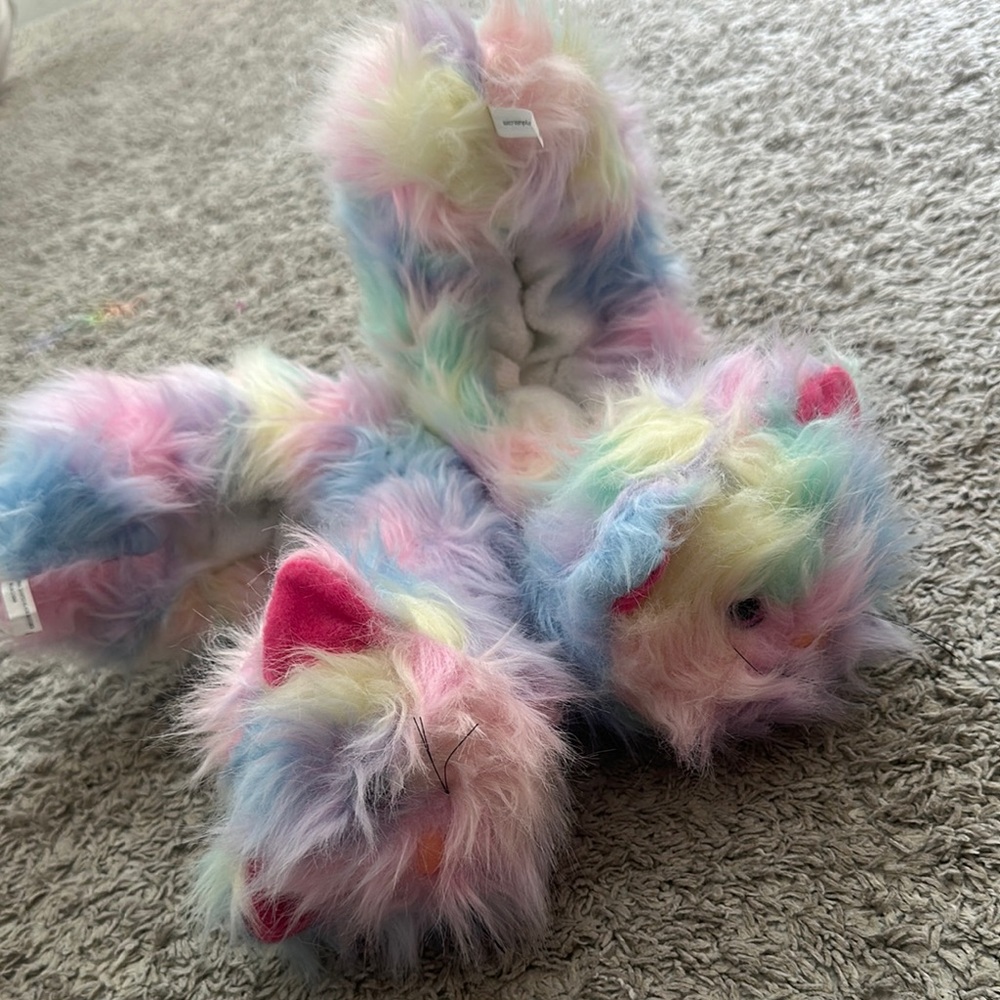 Colorful Furry Cat Soakers